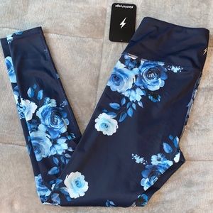 Electric Yoga Floral Blue Leggings